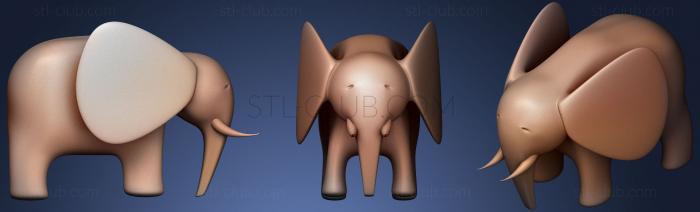 3D model Elephant (STL)